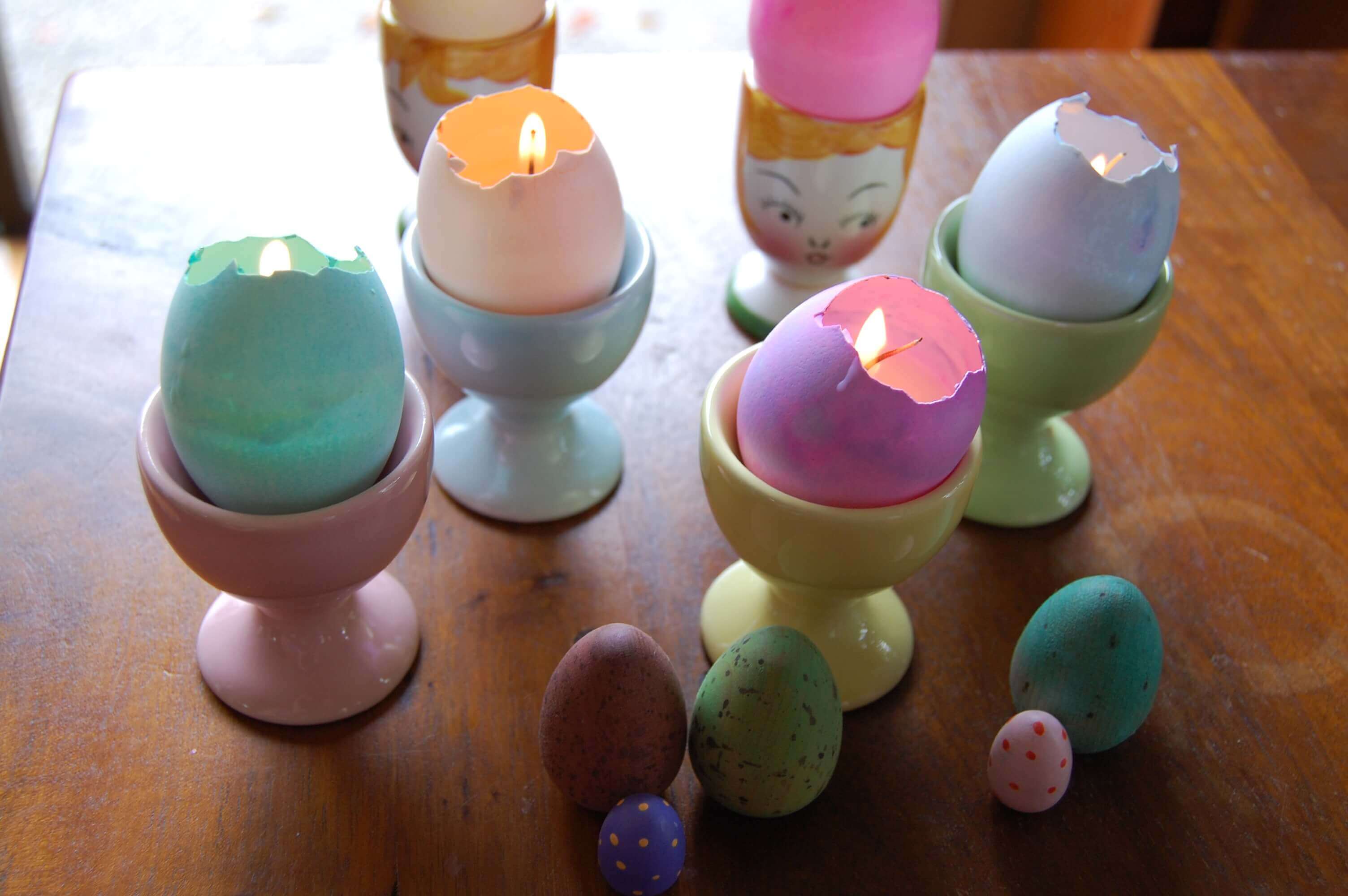 пасхальный декор из яичной скорлупы