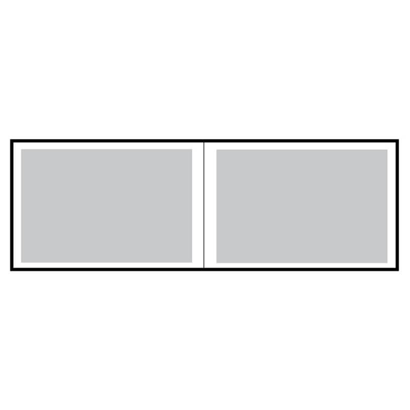 Схема альбома по одной шт. на странице, горизонтально