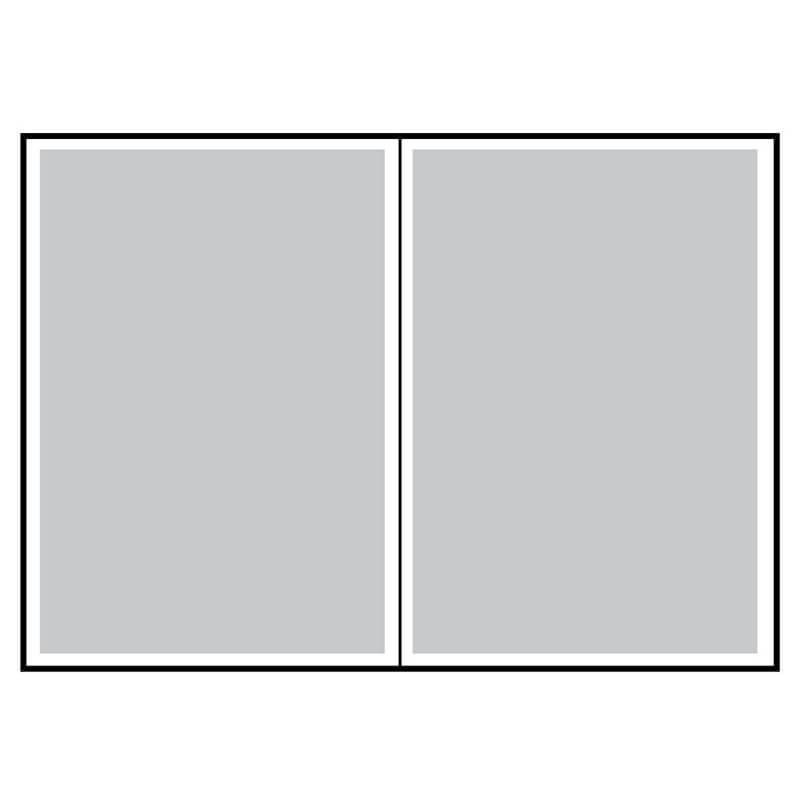 Схема альбома по одной шт. на странице, вертикально