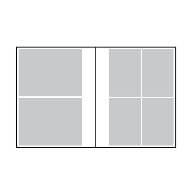 Вариант расположения фото в традиционном альбоме