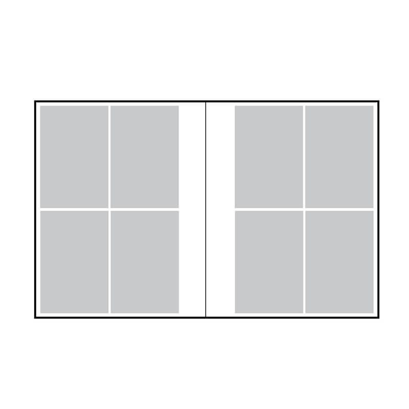 Вариант расположения фото в традиционном альбоме