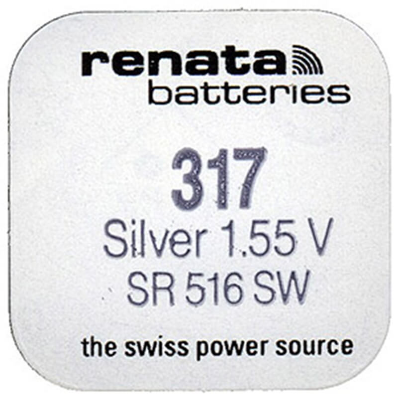 22262-Батарейка RENATA R317 SR516 SR62-1