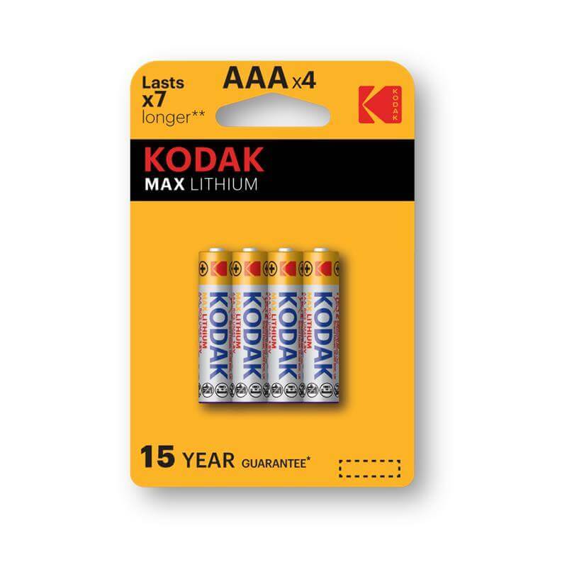 42021-Батарейка KODAK MAX LITHIUM LR03-4BL [К3АFR-4]-1