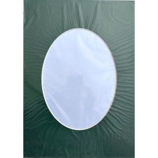 Паспарту forest green 21*29.7 см фото 15*20 см oval - арт. [1425] - фото 1