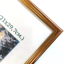 фоторамка 2002.11 21*29,7 золото с золотой полоской - арт. [24374] - фото 1