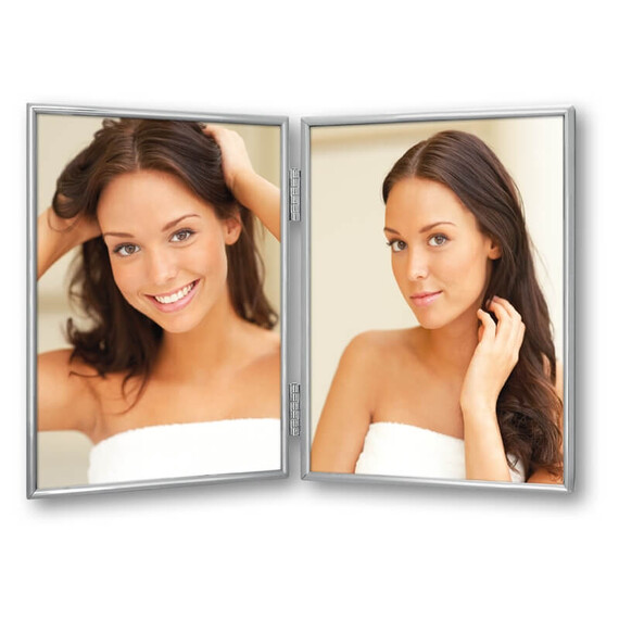 фоторамка 120ds01-5r silver doppia 2x13*18 - арт. [18208] - фото 1