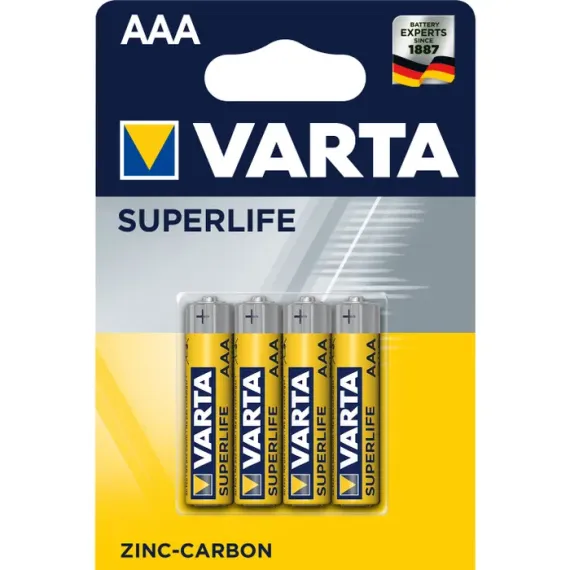 Батарейка varta superlife r03-4bl aaa - арт. [24107] - фото 1