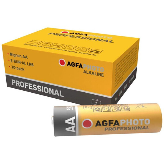 Батарейка agfaphoto professional e-eur-ai mignon aa, lr6, 10-box - арт. [24390] - фото 1