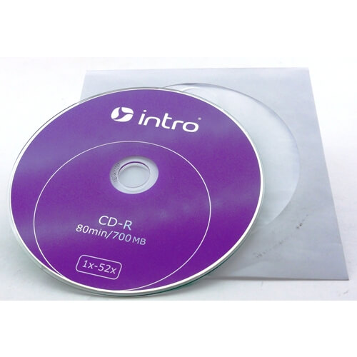 Диск Лазерный CD-R INTRO 52X 700МB конверт 